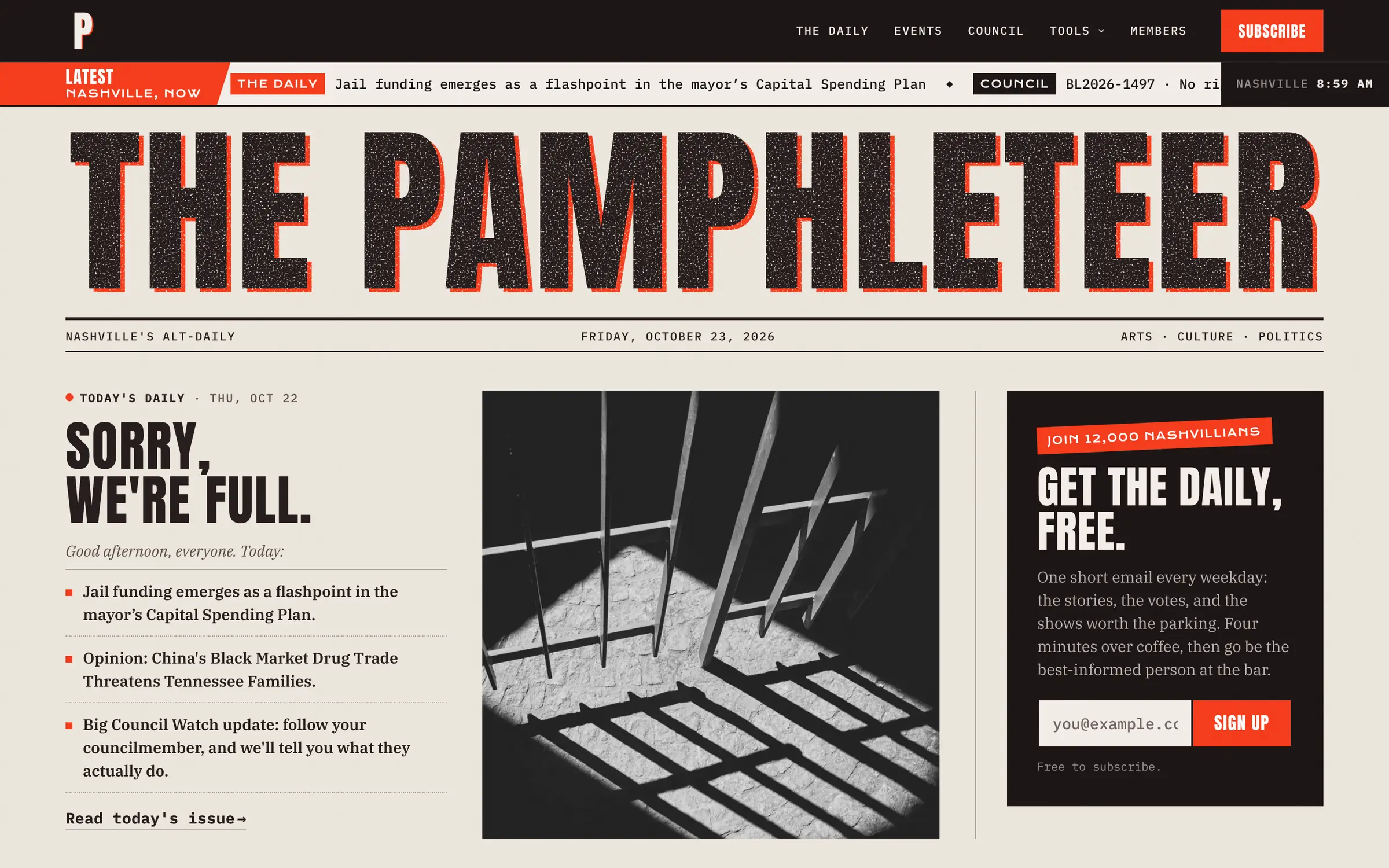 The redesigned Pamphleteer publication